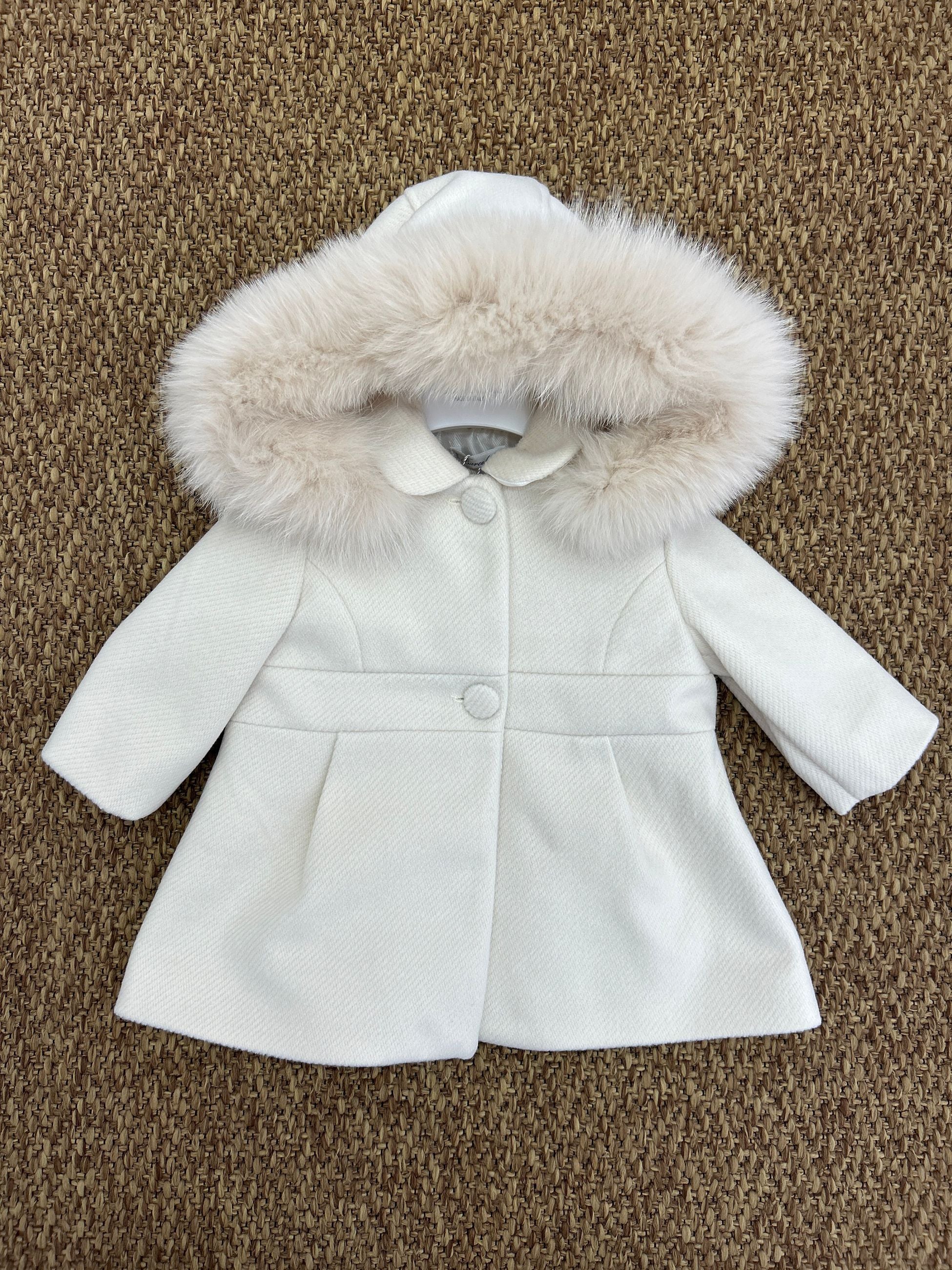 Cappotto bimba in panno con pellicciotto Barcellino