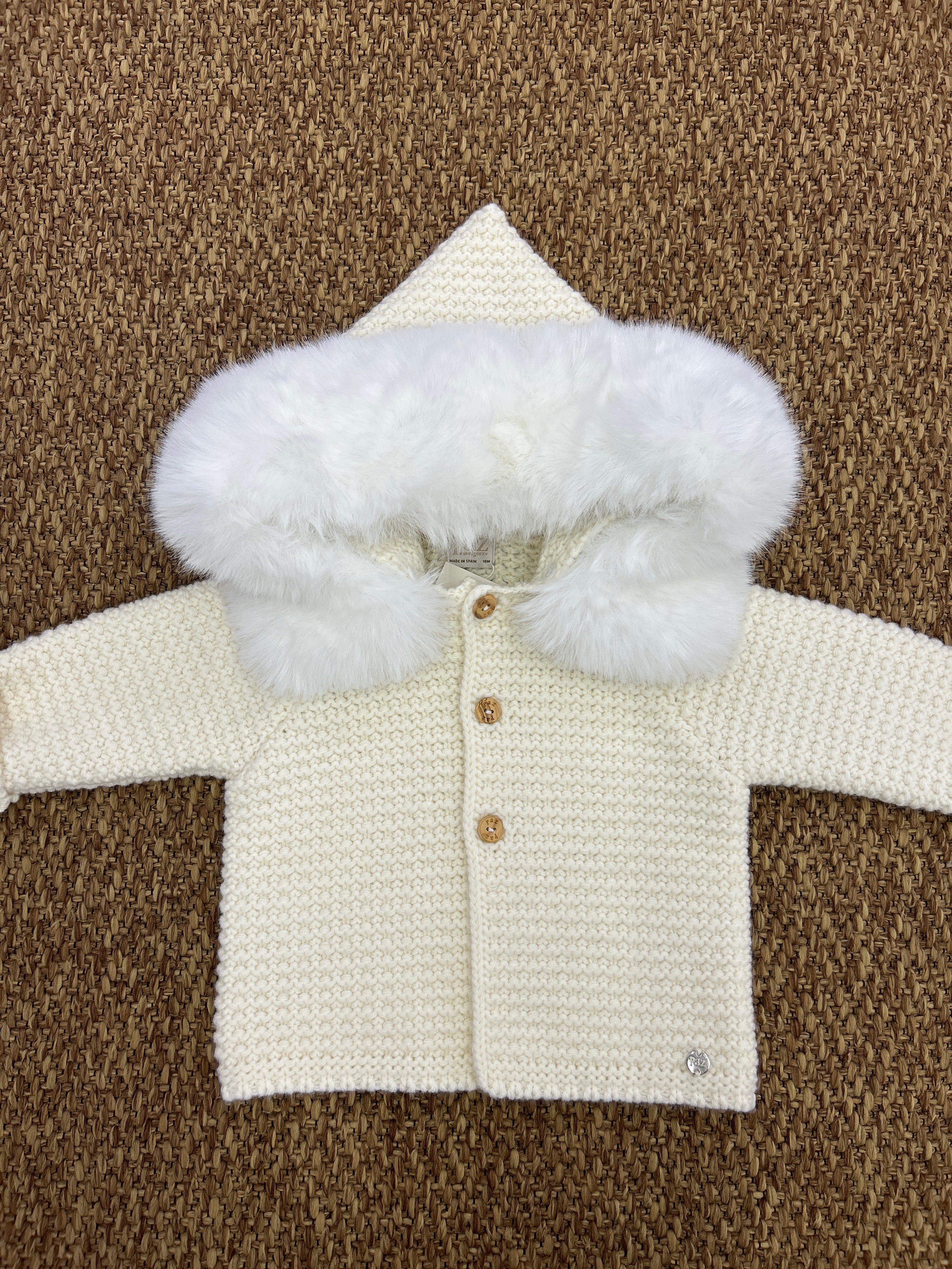 Cappottino bimbi cappuccio in pellicciotto Paz Rodriguez