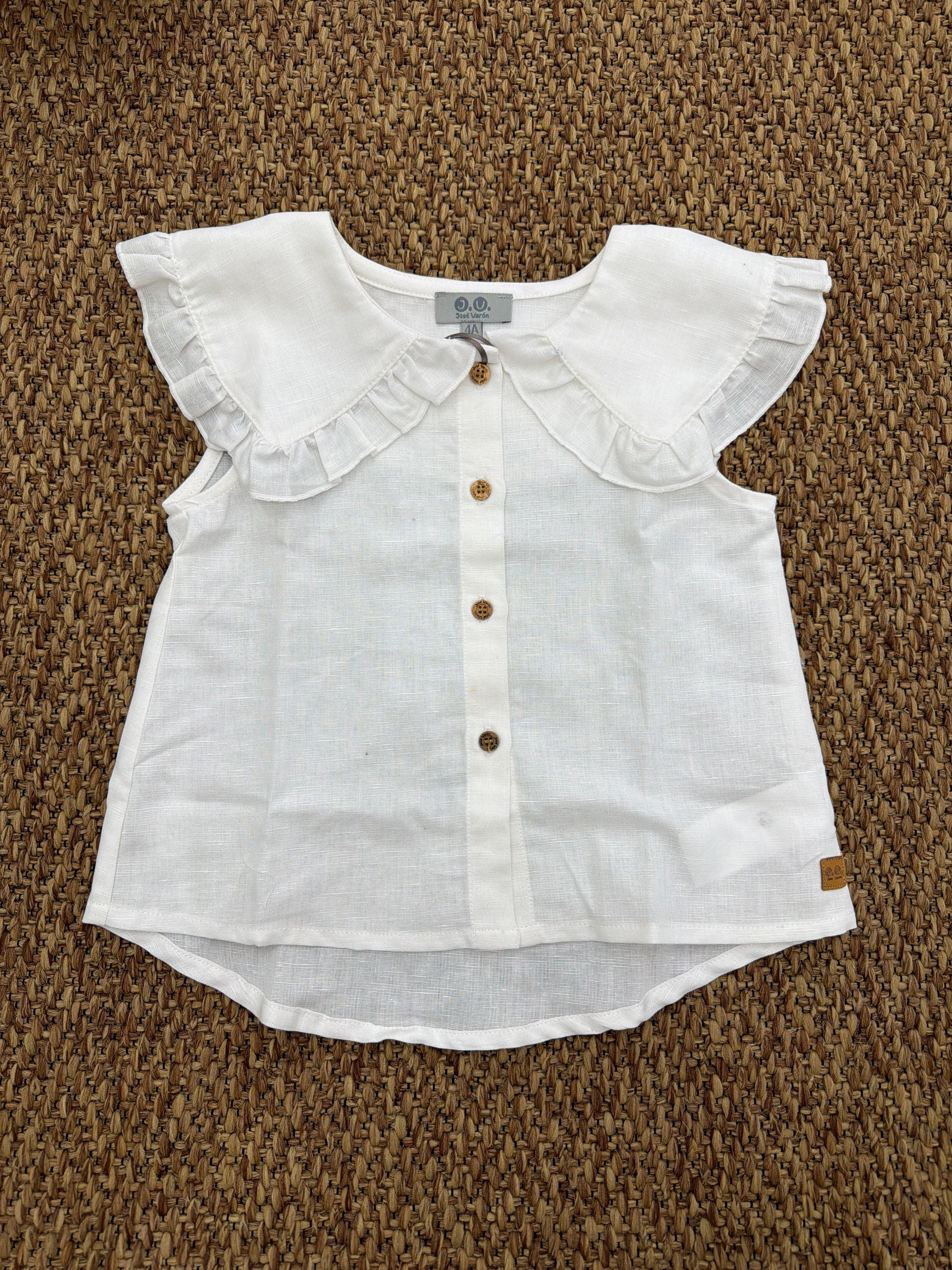 Camicia bambina manica rouches Jose Varon