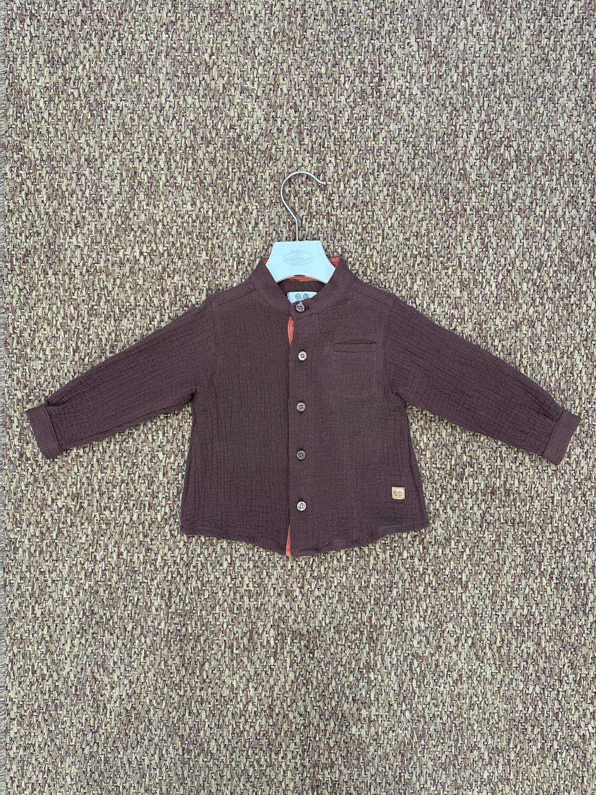 Camicia bambino con colletto alla coreana Jose Varon