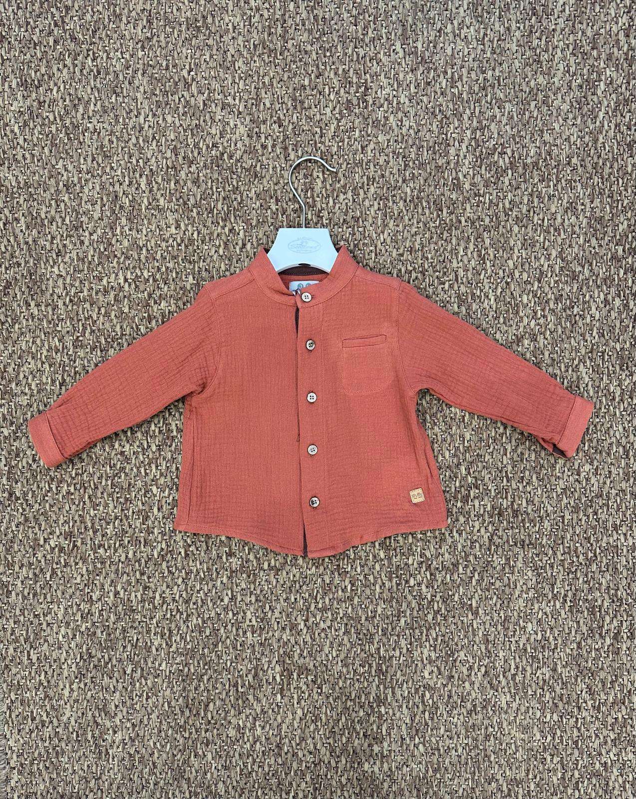 Camicia bambino con colletto alla coreana Jose Varon
