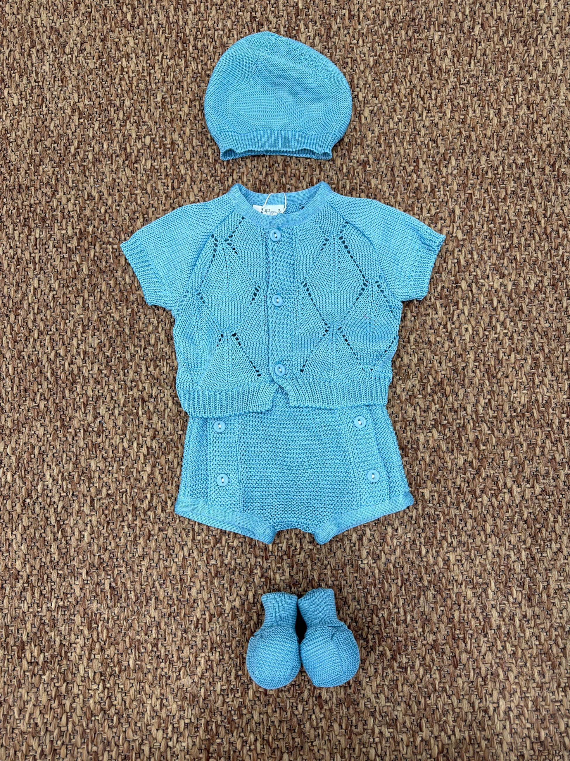 Completo neonati 2pz con cappellino e scarpine Pappa e Latte