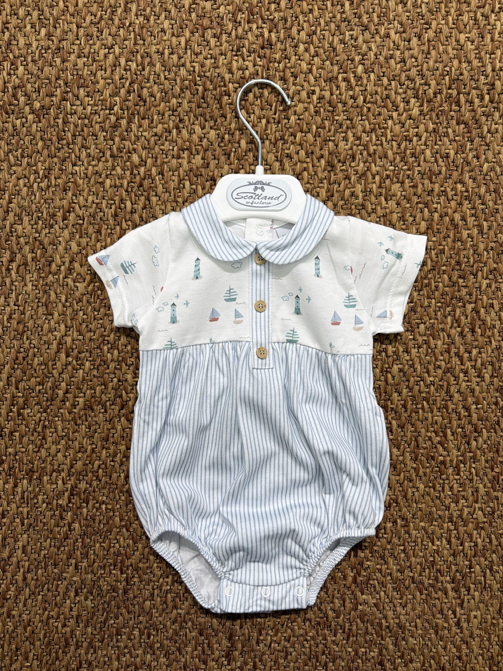 Pagliaccetto neonato barchette Babidu