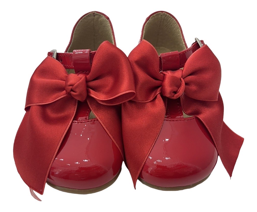 Scarpetta bimba ballerina in vernice con fiocco Panyno