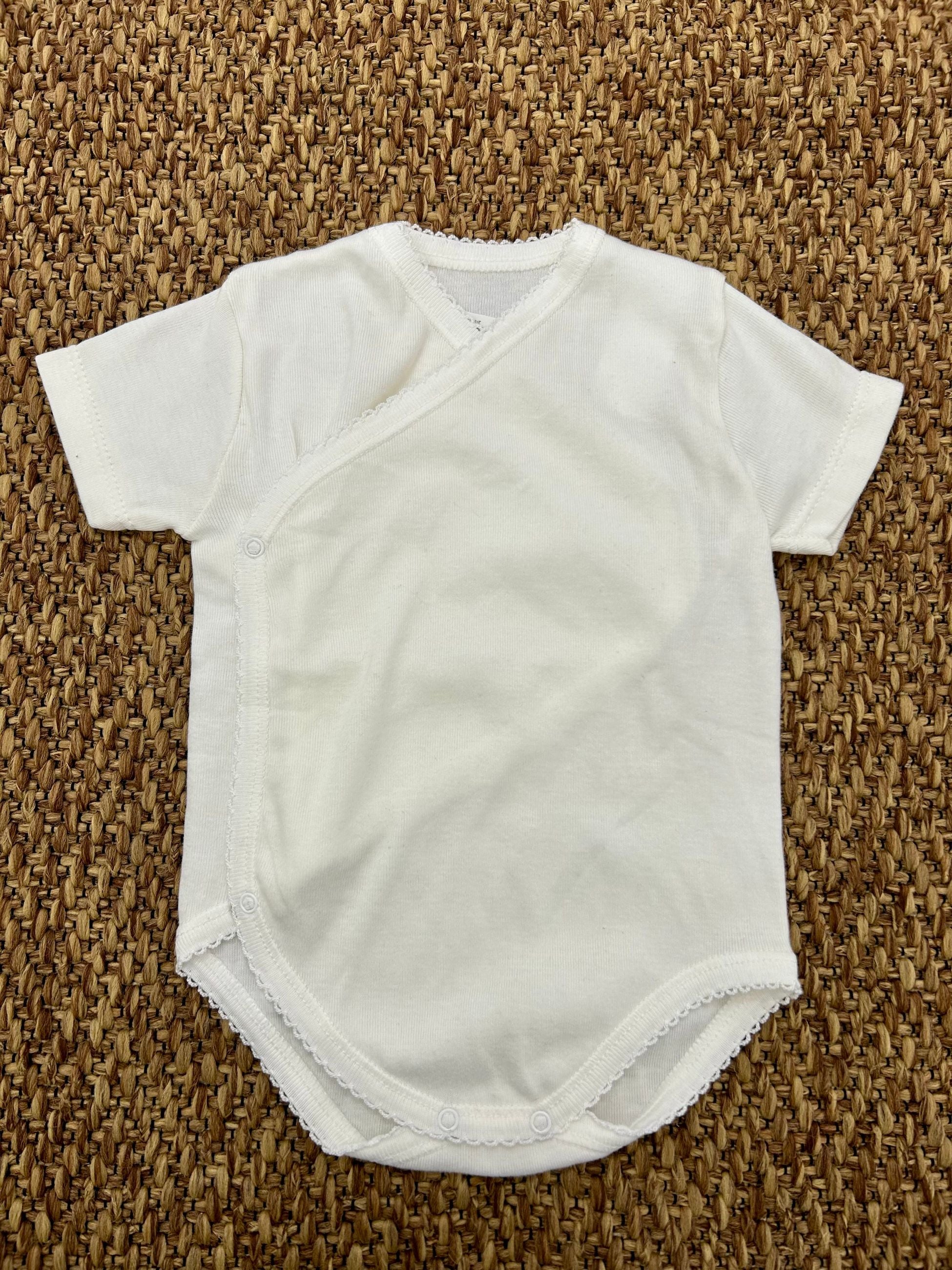 Body neonata a maniche corte incrocio Babidu
