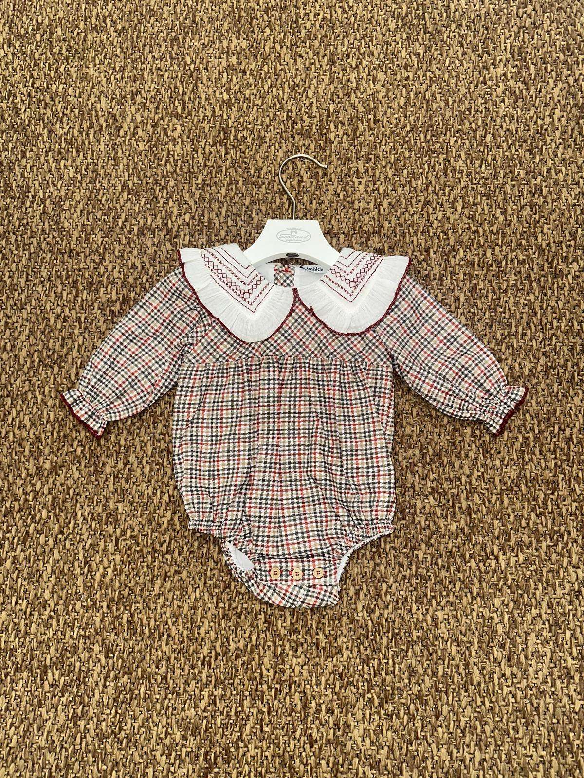 Pagliaccetto bambina a quadretti Babidu
