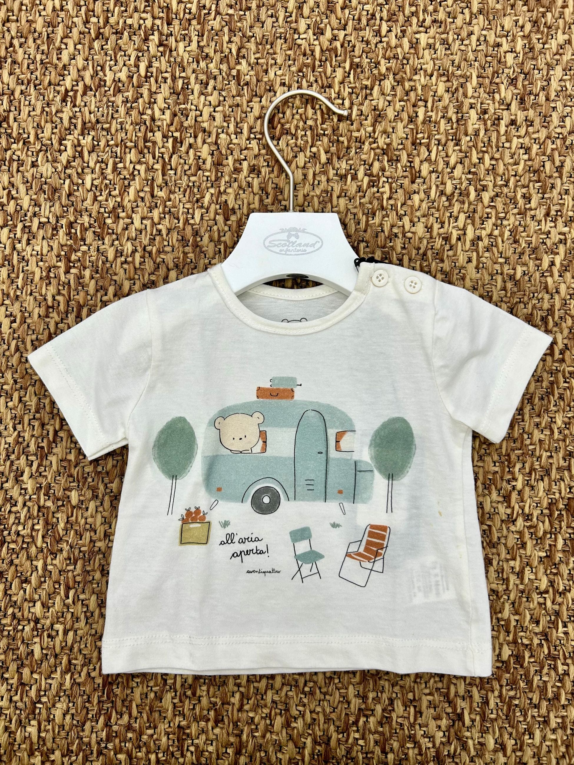 T-shirt bimbo orsetto camper AVentiQuattrore