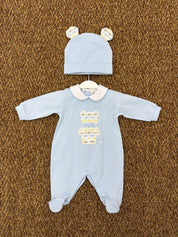 Tutina neonati con cappellino orsacchiotto Marlù