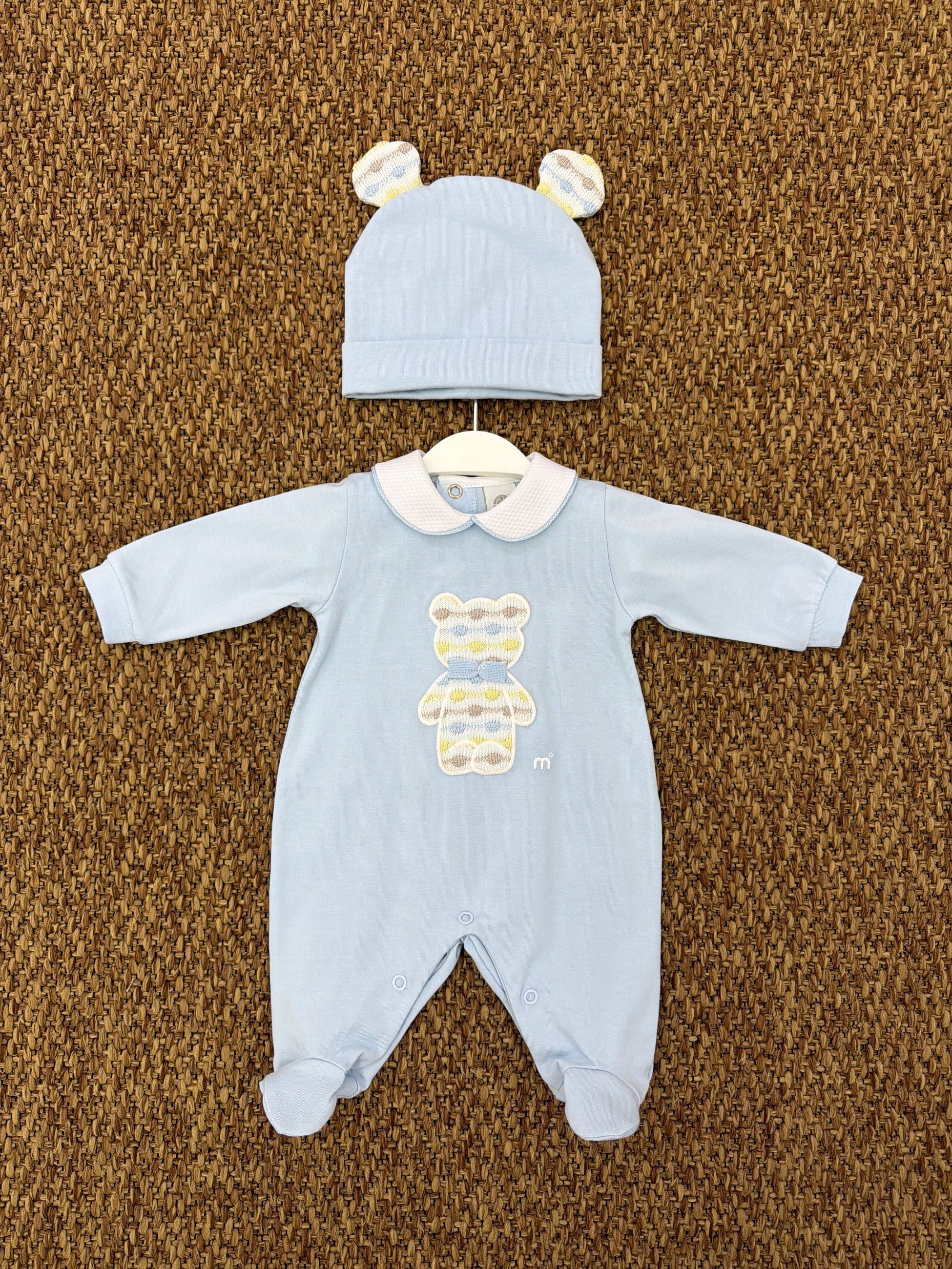 Tutina neonati con cappellino orsacchiotto Marlù