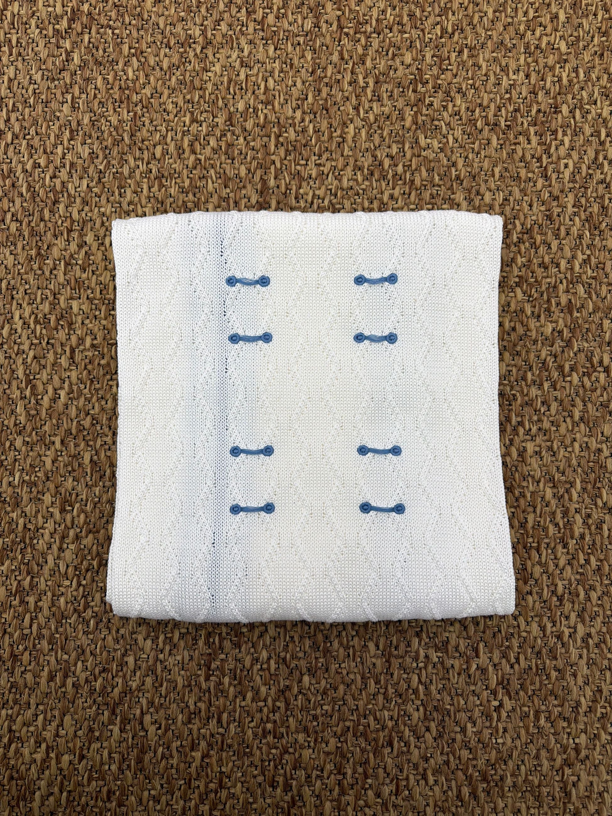 Scialle neonati dettagli avion Marlù