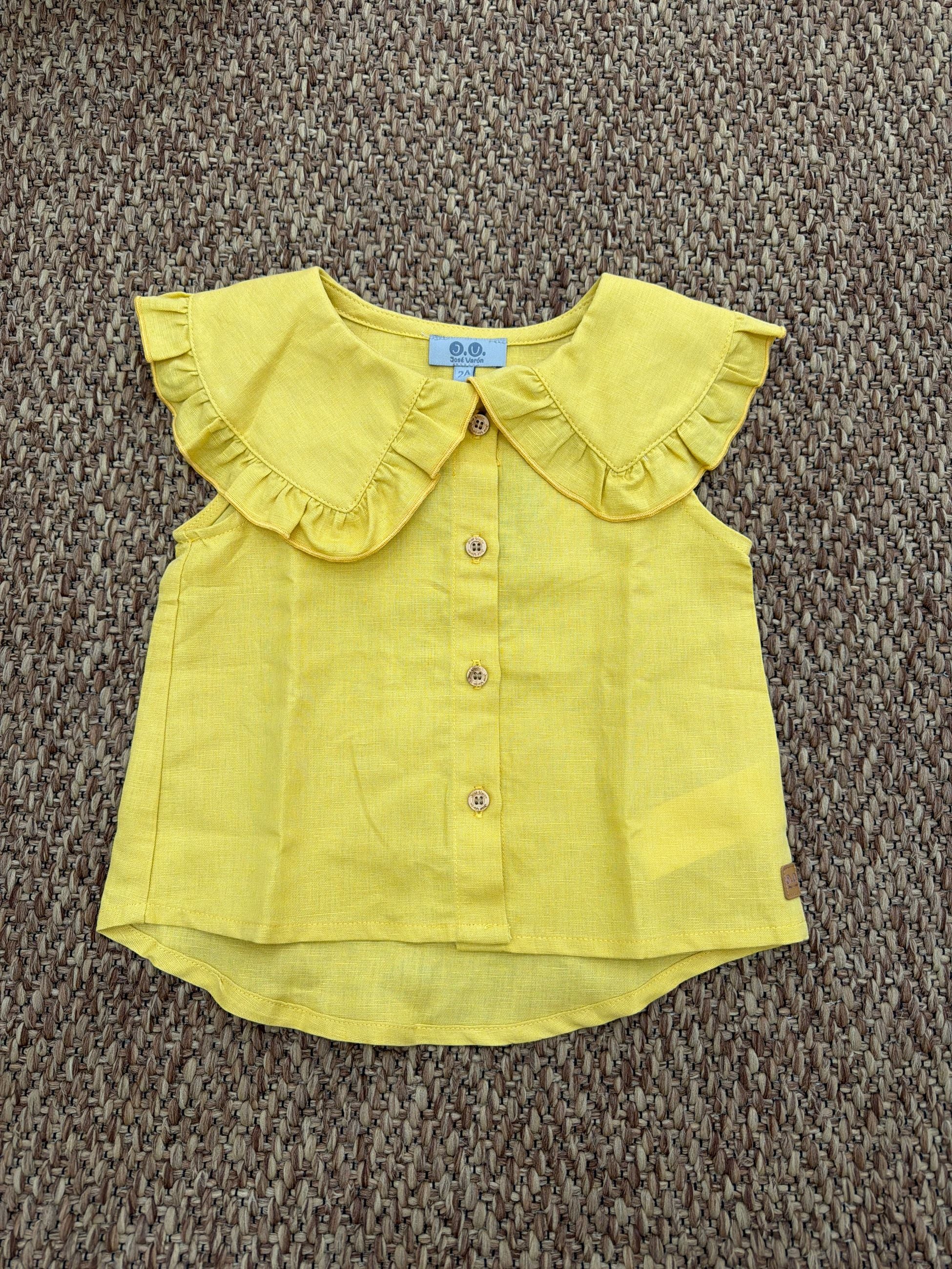 Camicia bambina manica rouches Jose Varon