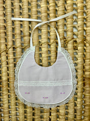 Bavetta neonata in pizzo Artigian Baby