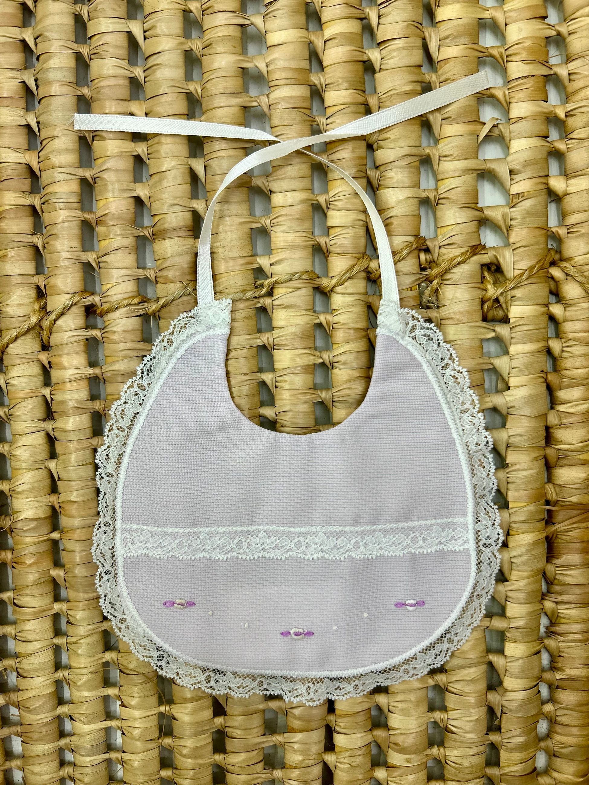 Bavetta neonata in pizzo Artigian Baby