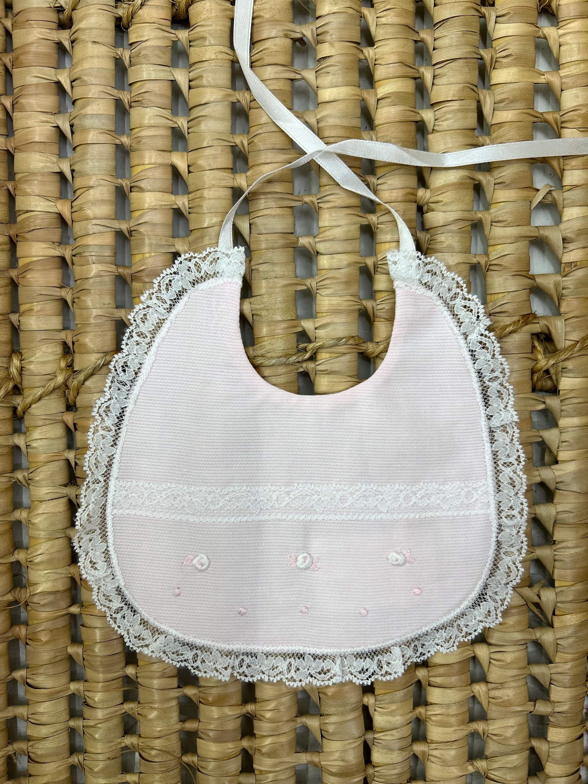 Bavetta neonata in pizzo Artigian Baby