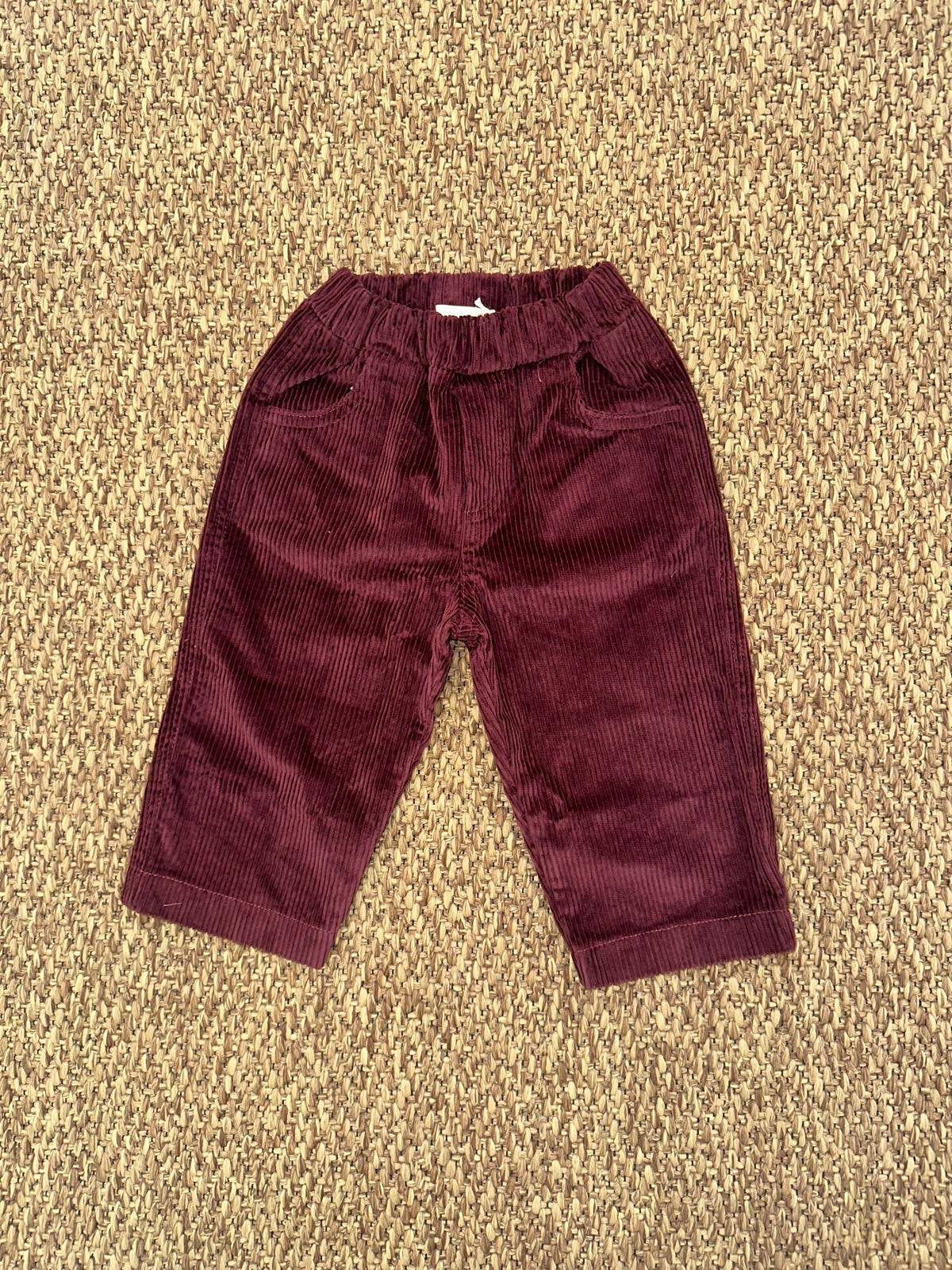 Pantalone bambino in ciniglia a costine Bloom