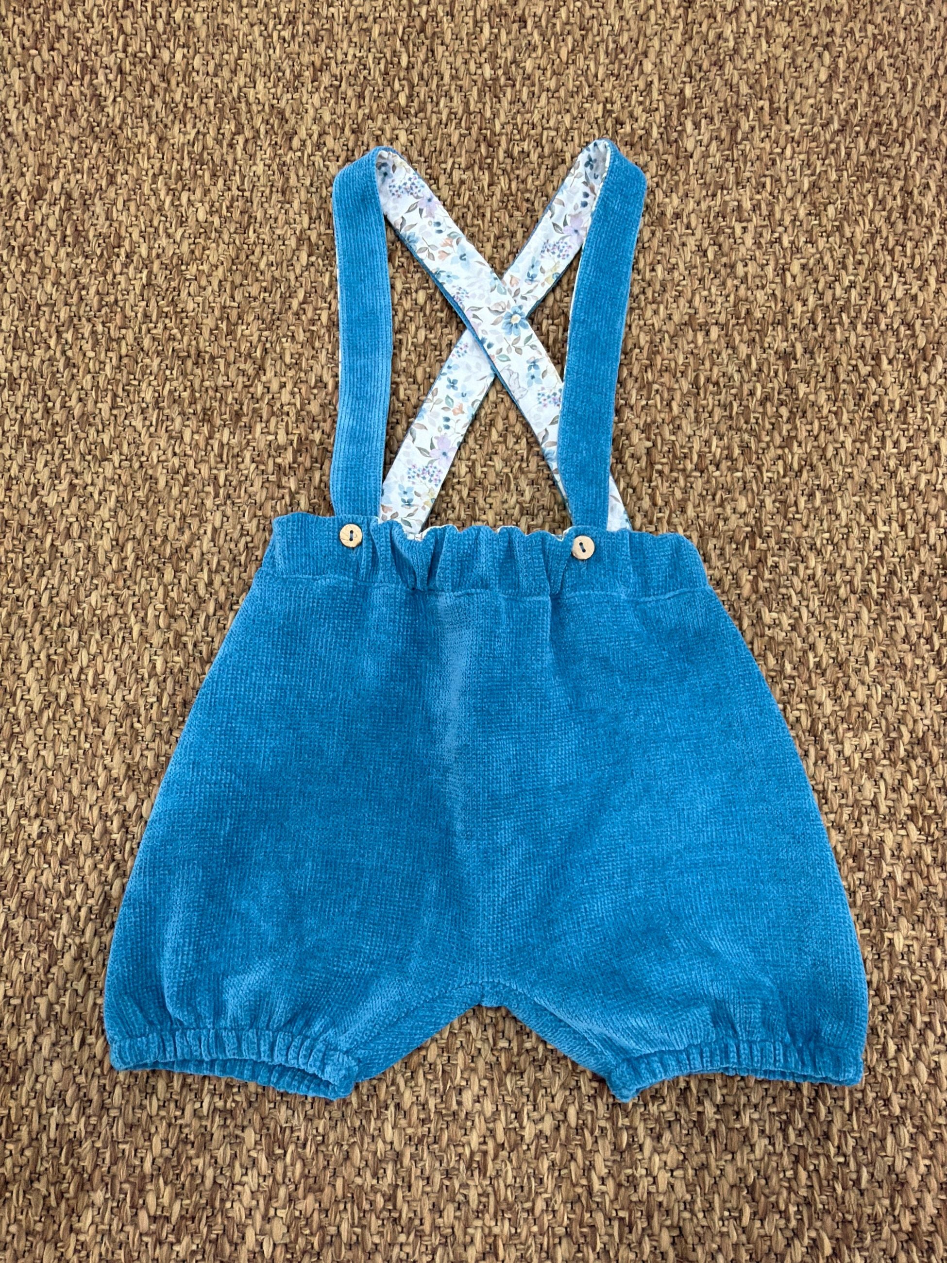 Salopette bimbi in velluto Baby Vip