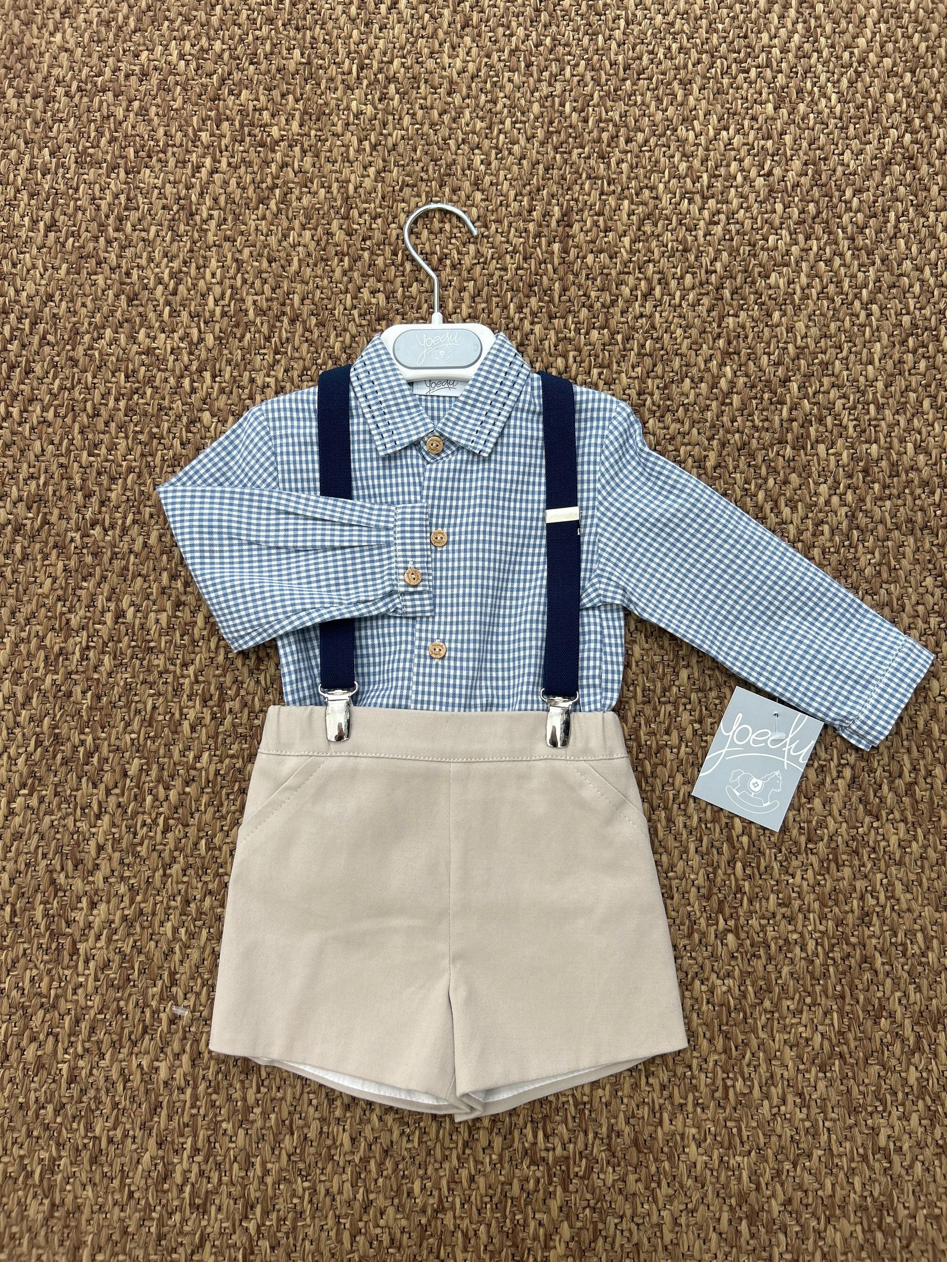 Completo bambino con bretelle Yoedu