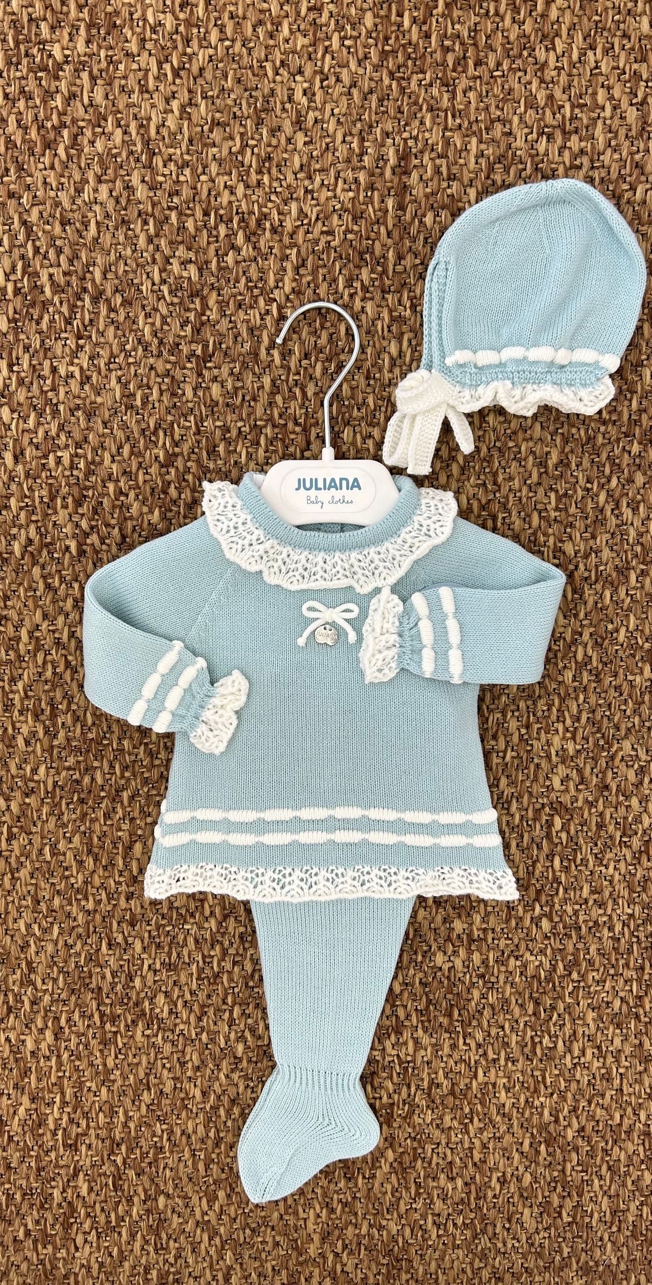 Completo neonata 3pz merletto Juliana