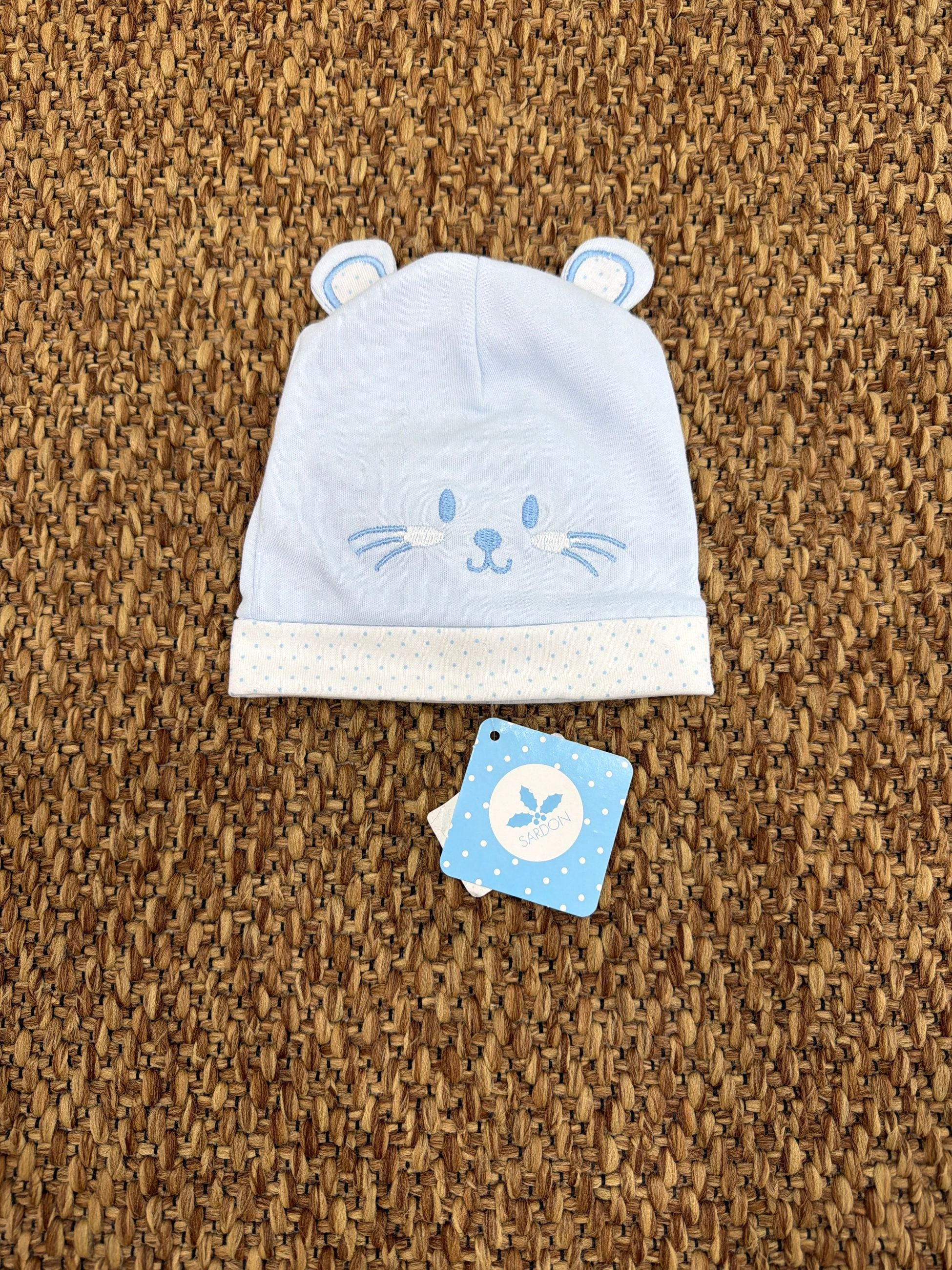 Cappello neonati con muffola Sardon