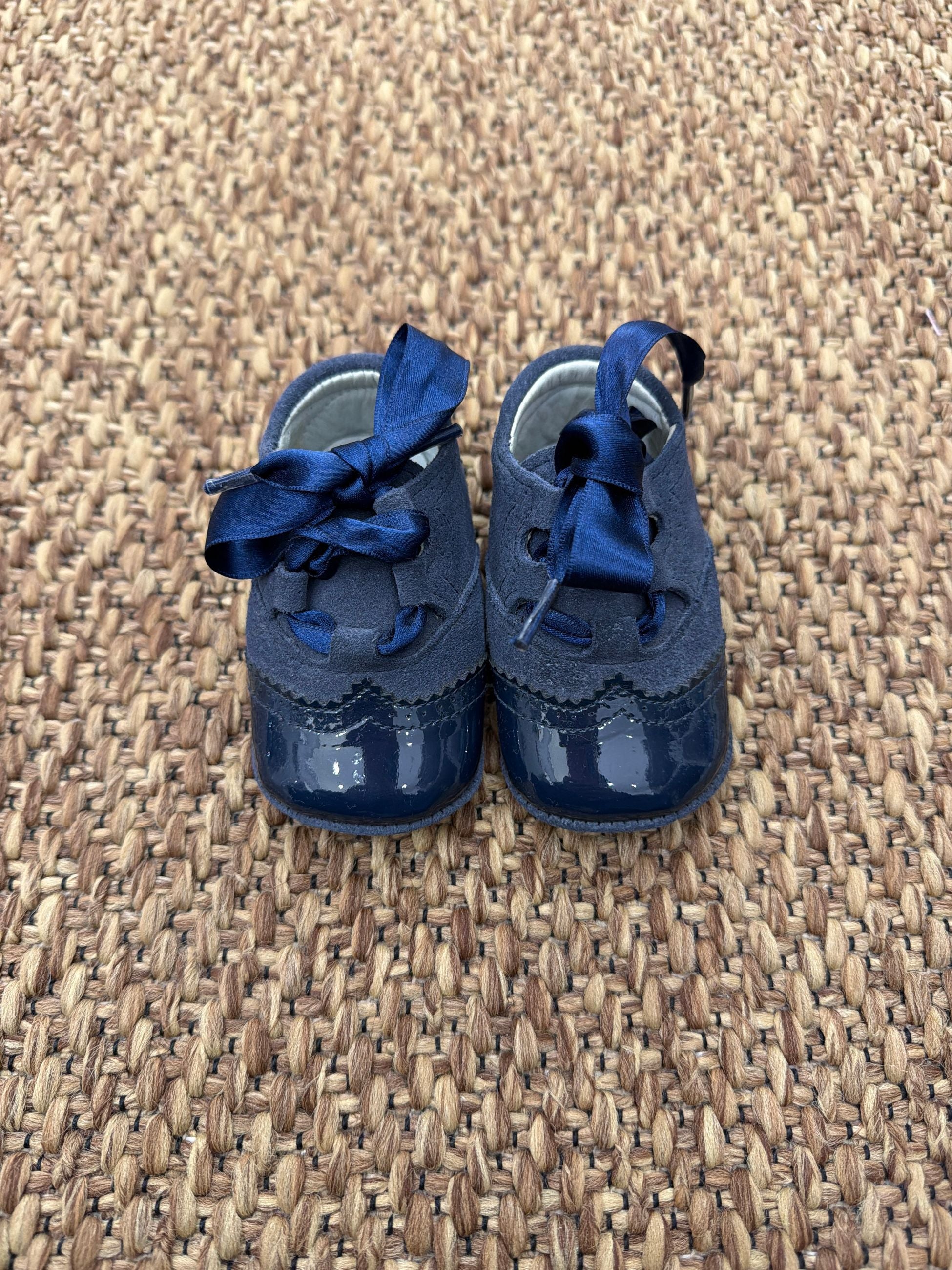 Scarpette neonati da culla con fiocchetto in raso Enfant Made in Italy