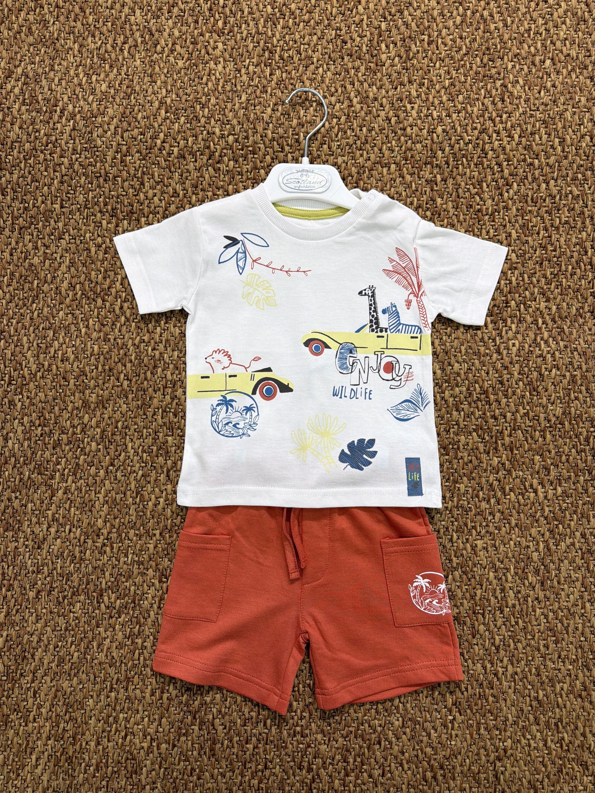 Completo bambino 2pz animals Babybol