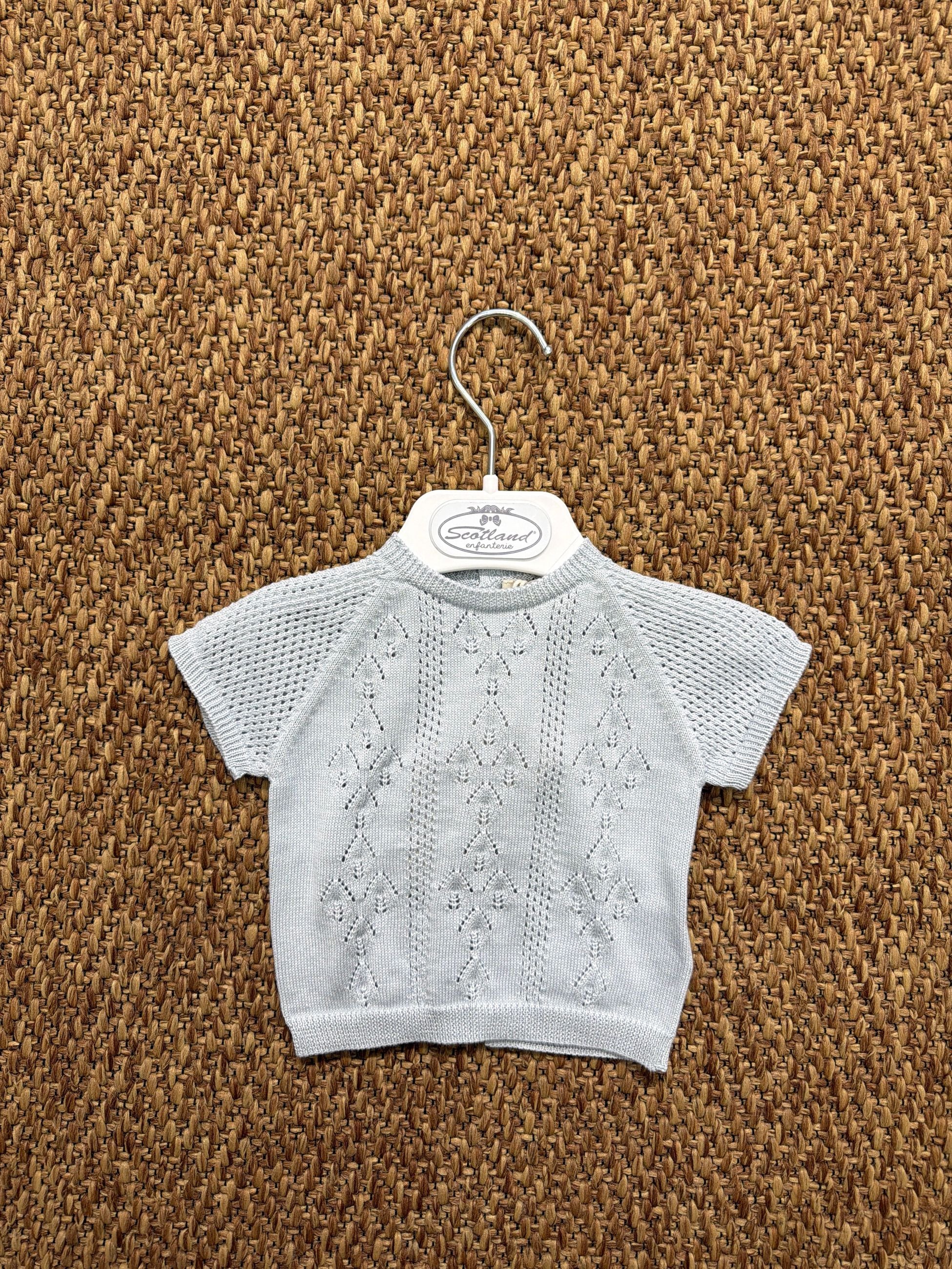 Maglia bimbi con dettagli traforati Wedoble