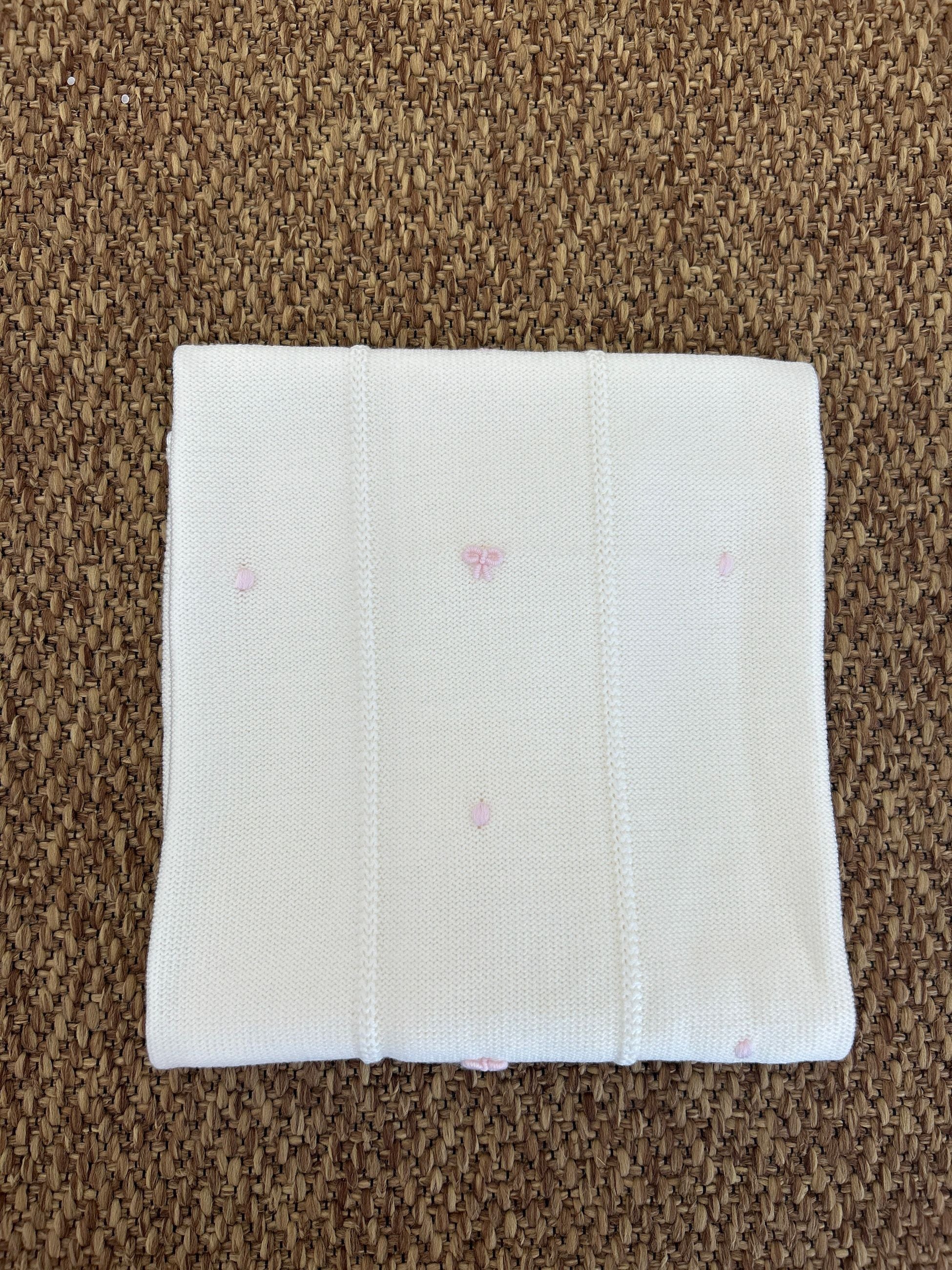 Scialle neonata fiocchetti Baby Lord