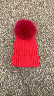 Cappello bimbi a costine pon pon Enfant Made in Italy