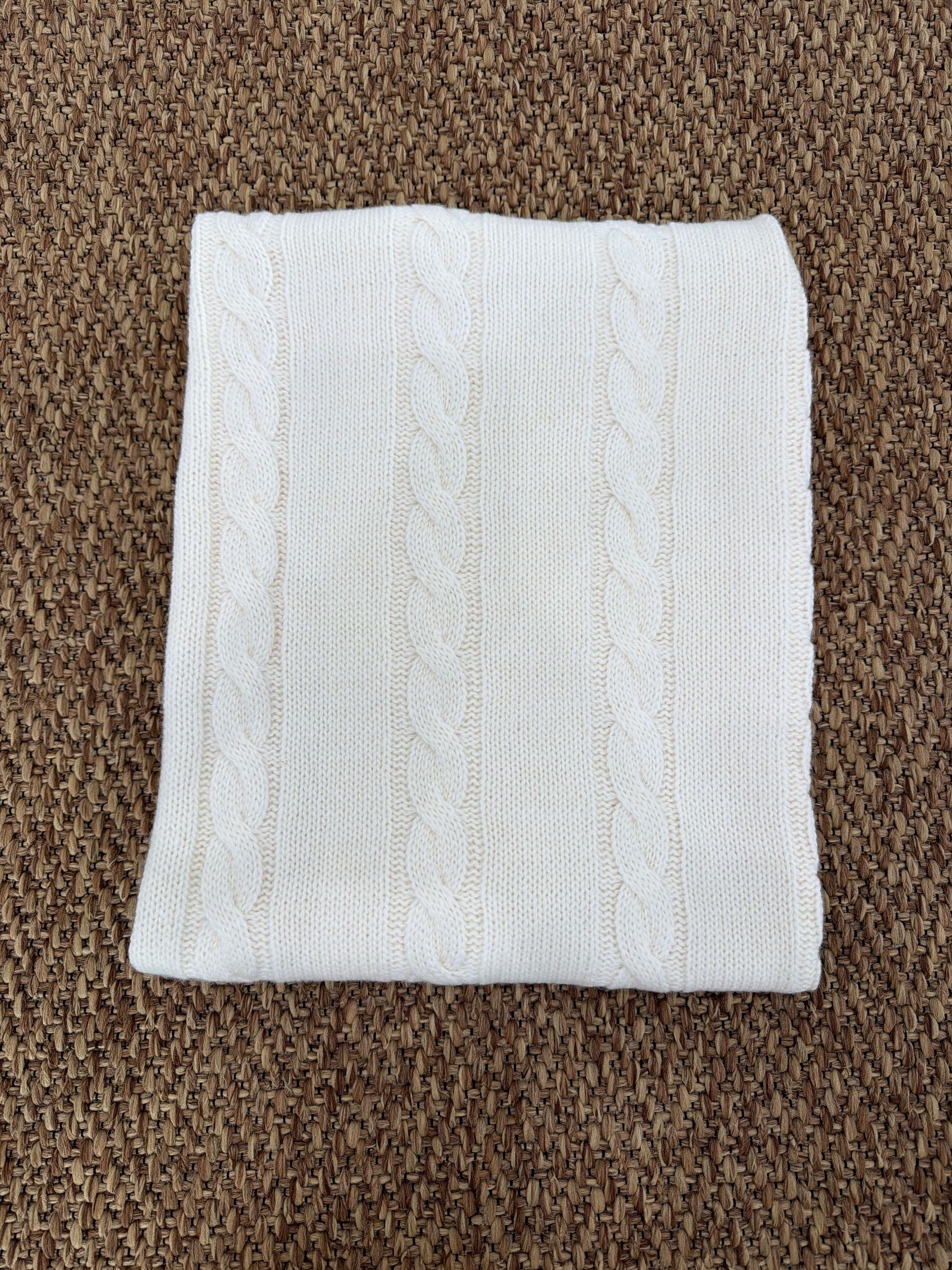 Scialle neonati trecce Wedoble