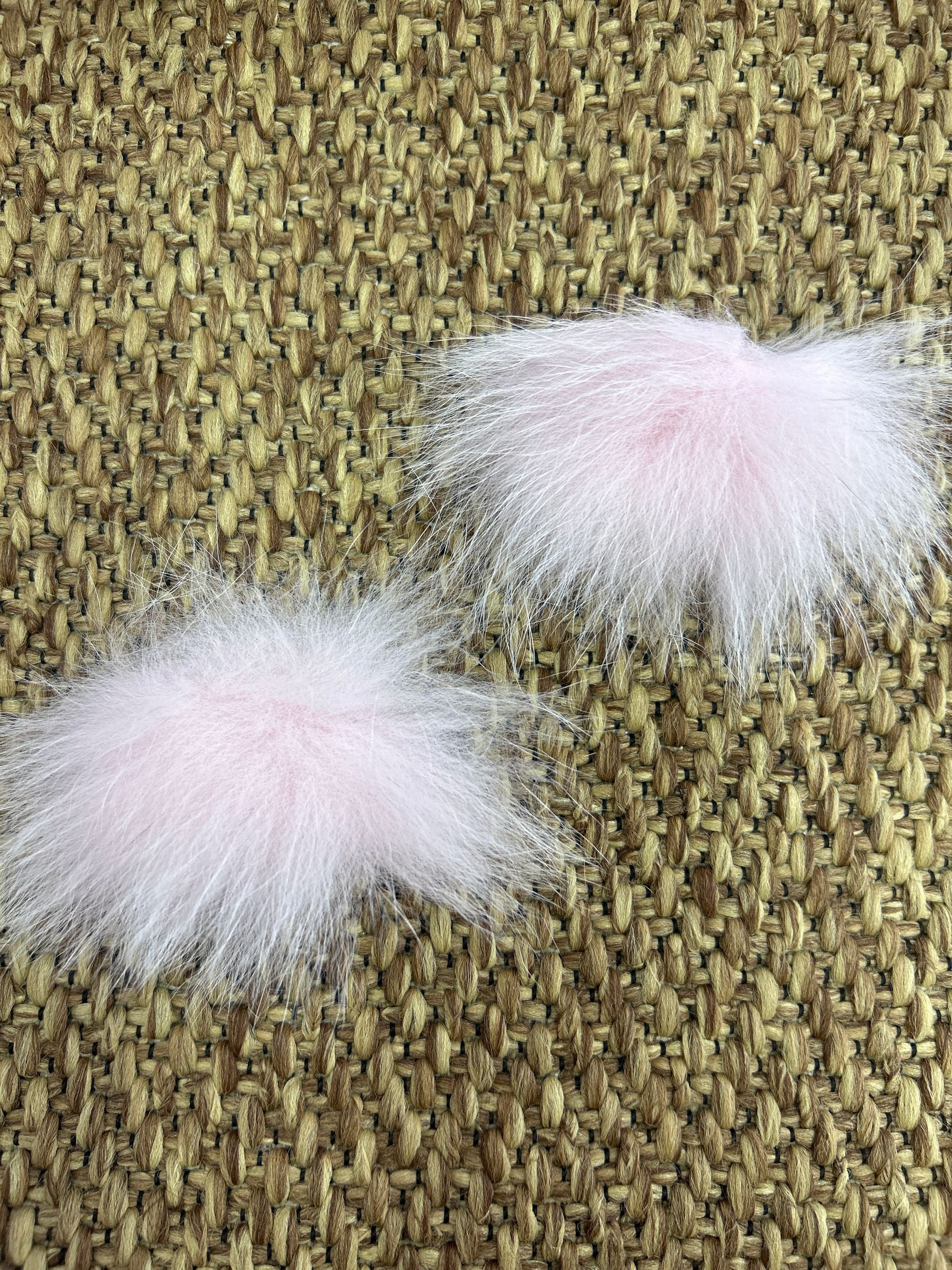 Set 2 mollettine per capelli pon pon