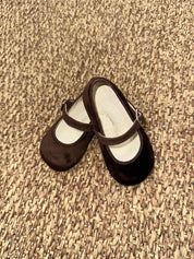 Scarpina bambina in camoscio Panyno
