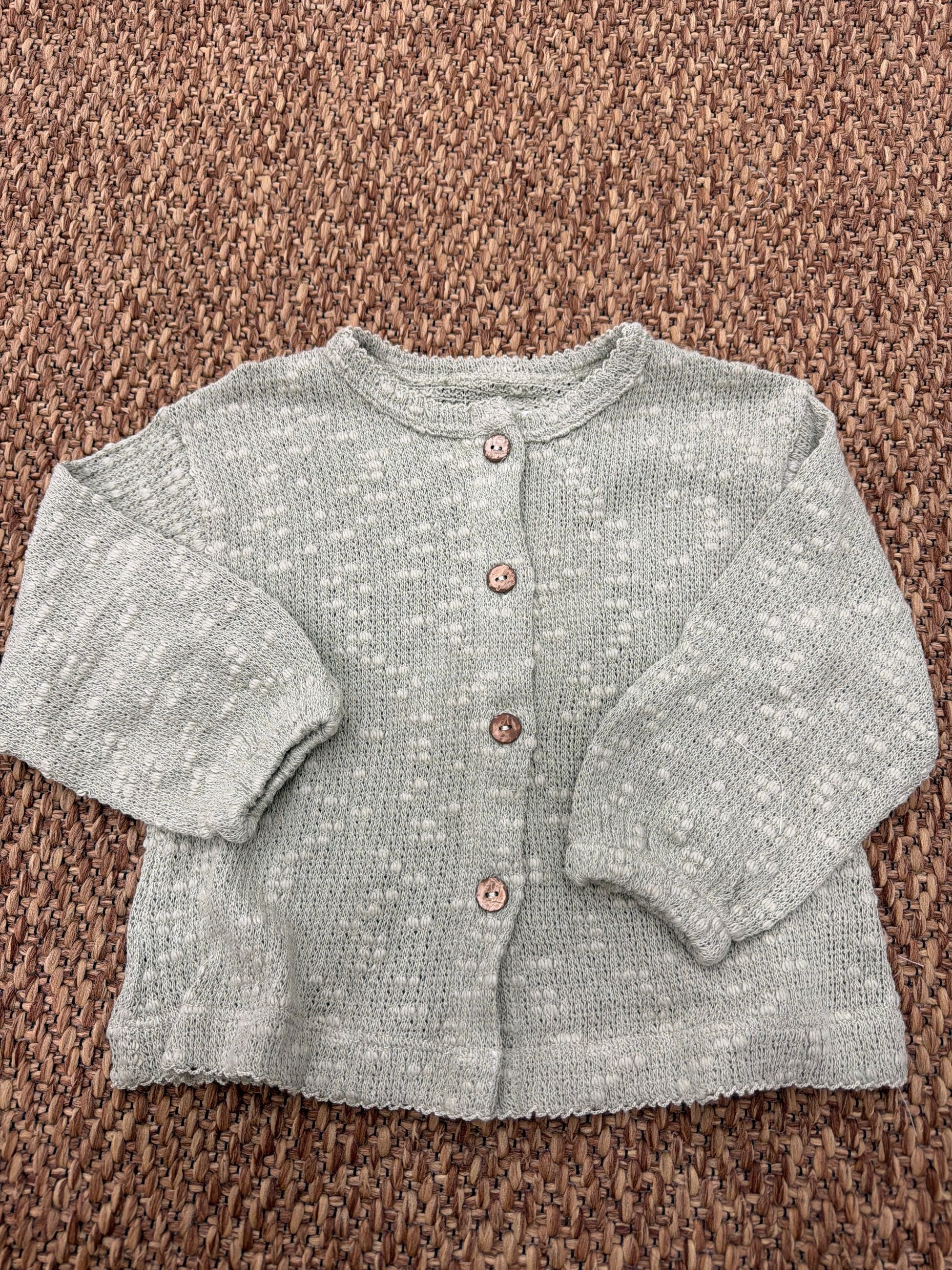 Giacchino bimba in maglia con bottoni in cocco Play Up