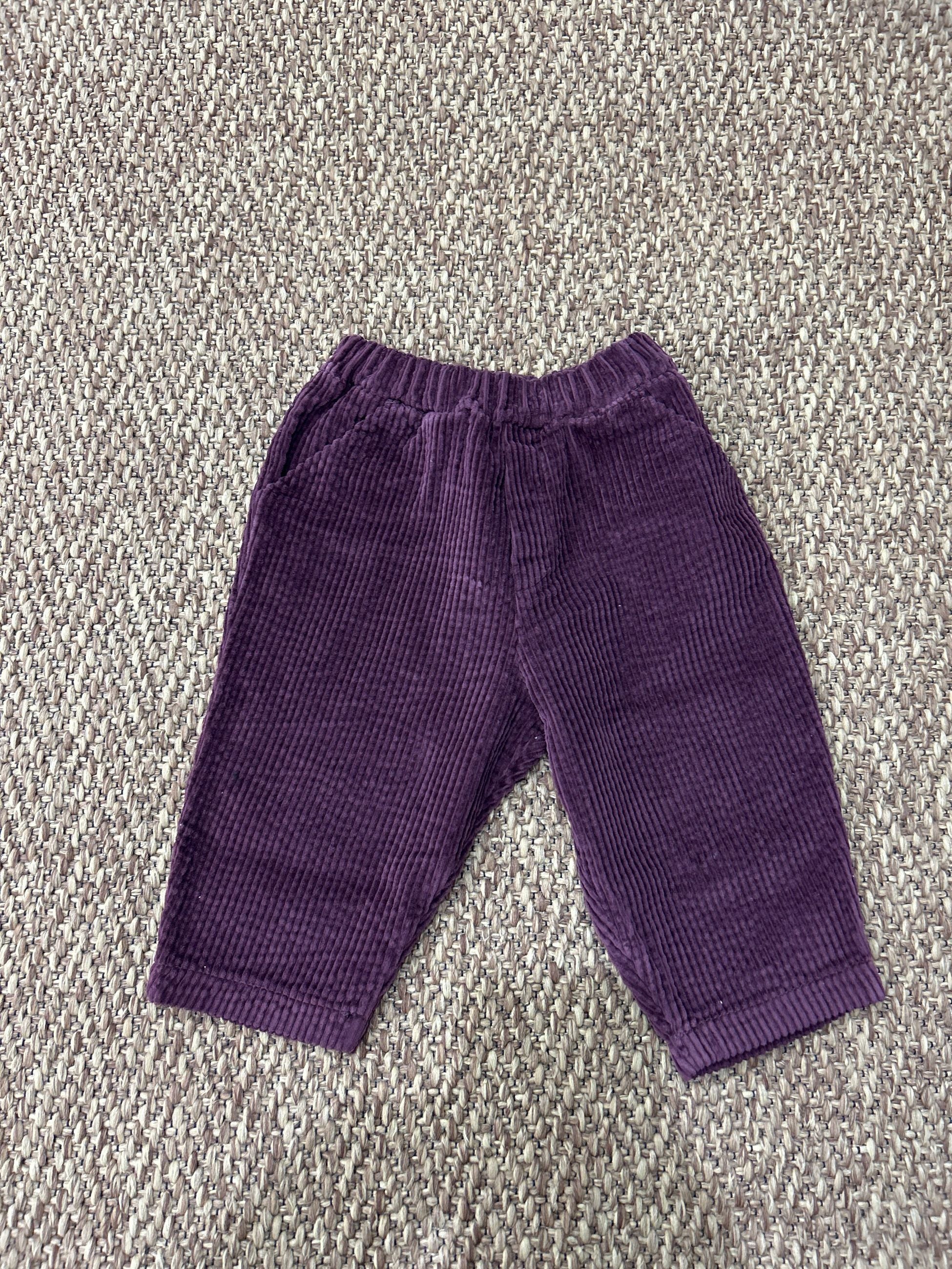 Pantalone bambino in velluto a costine Fiorile