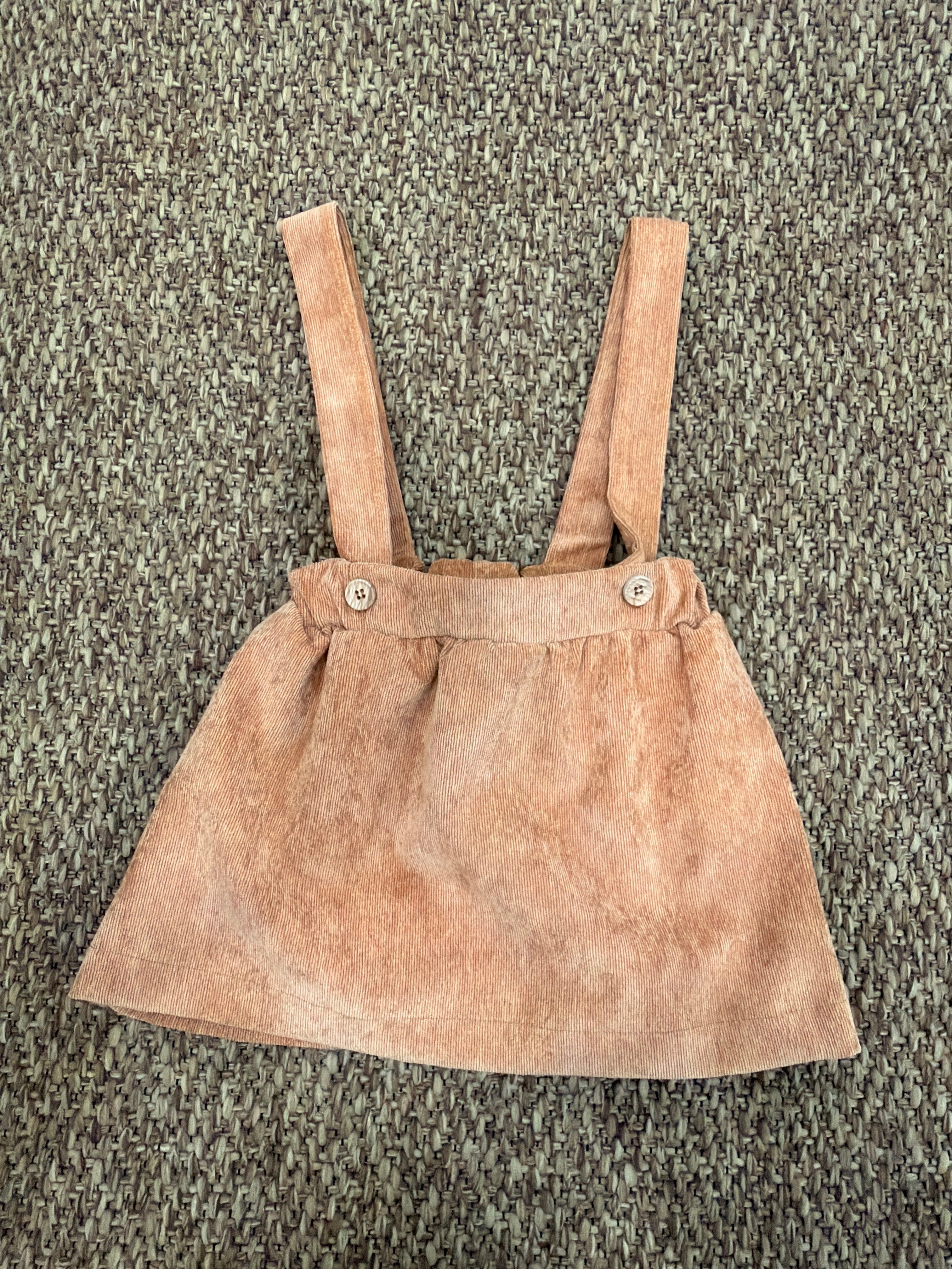 Salopette bimba arancio