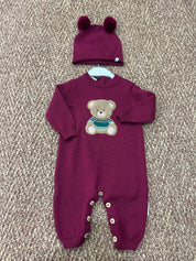 Set tutina neonati con cappellino Teddy Nanna Fru Fru