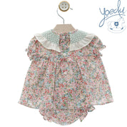 Completo bimba 2pz fantasia fiori Yoedu