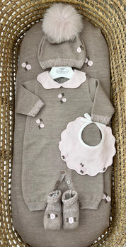 Set nascita neonata con roselline Marlù