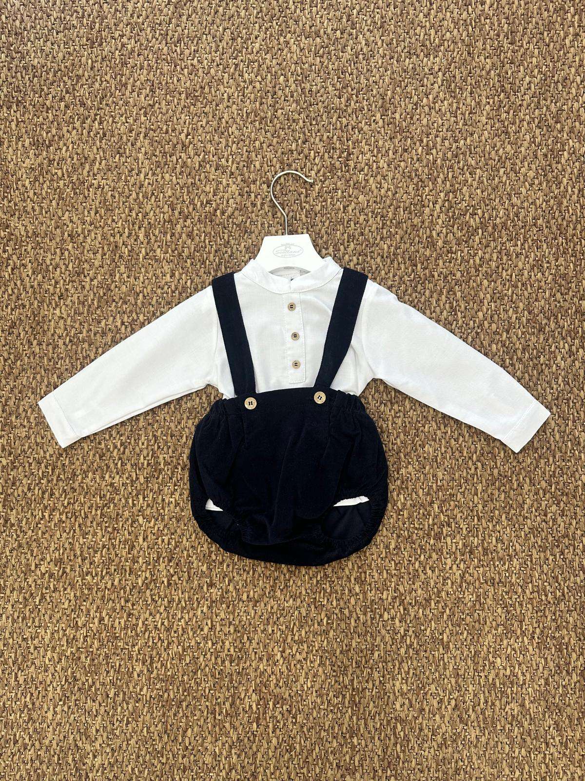 Completo bambino 2pz con salopette Babidu