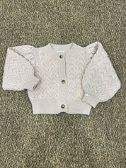 Cardigan bimba maniche a palloncino Donsje
