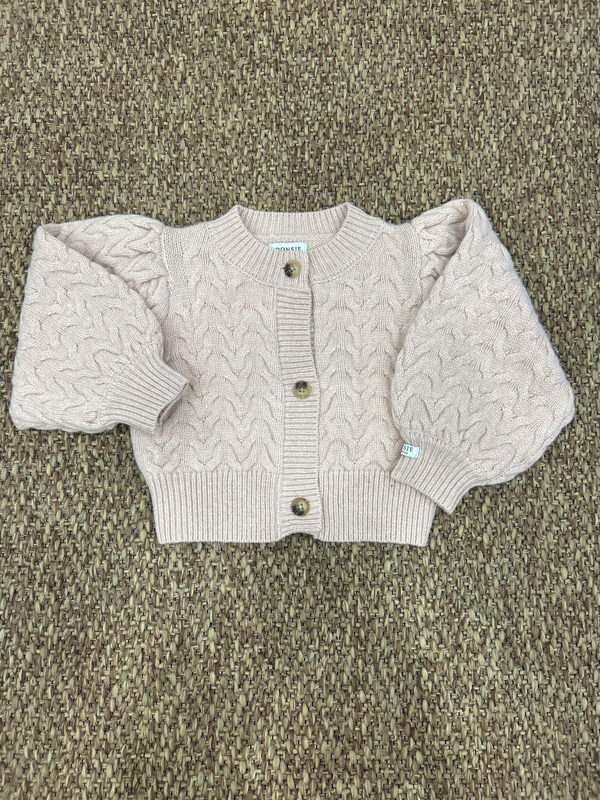 Cardigan bimba maniche a palloncino Donsje