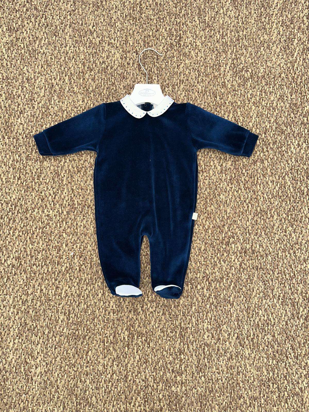 Tutina neonati in velluto Baby Gi