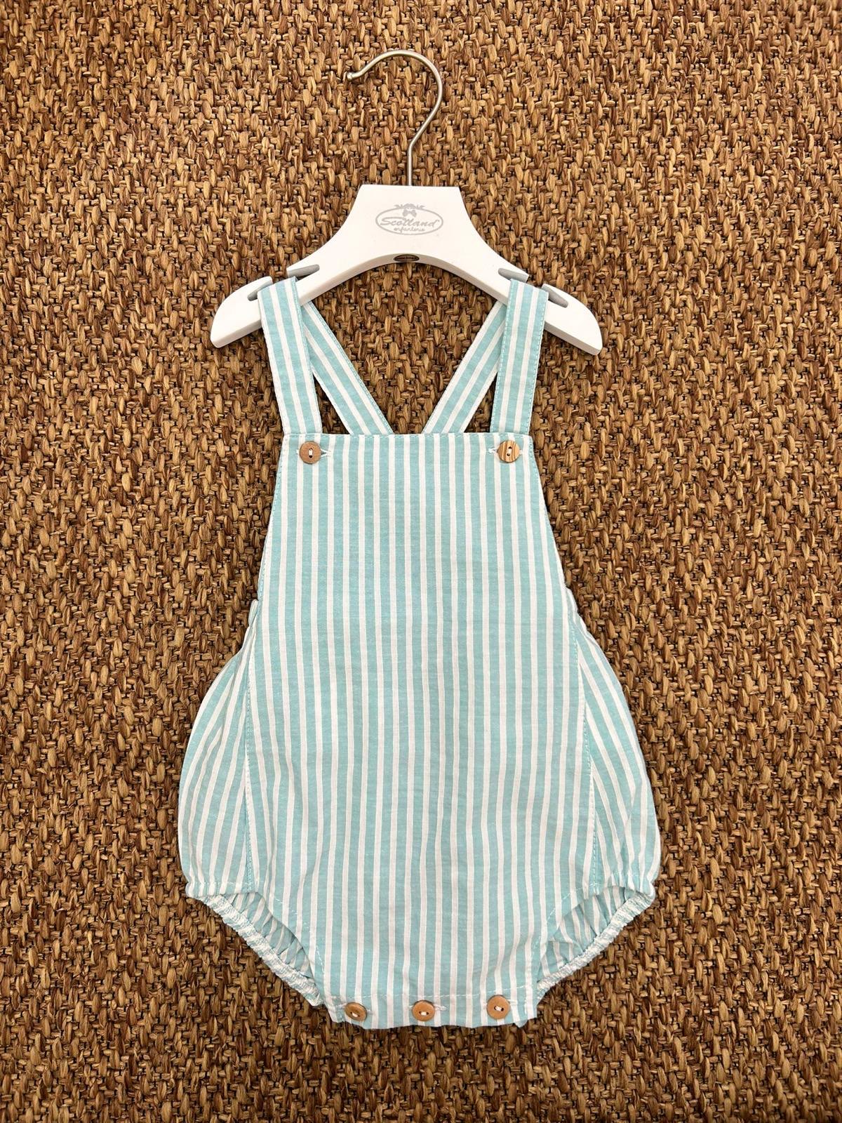 Salopette bambino fantasia a righe Baby Fashion