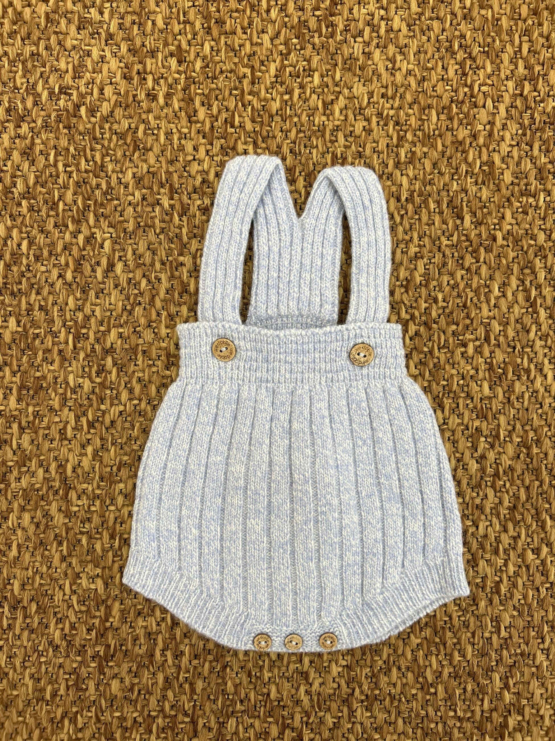 Salopette bambini in lana con bottoncini Wedoble