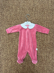 Tutina neonati in ciniglia Pappa e Latte