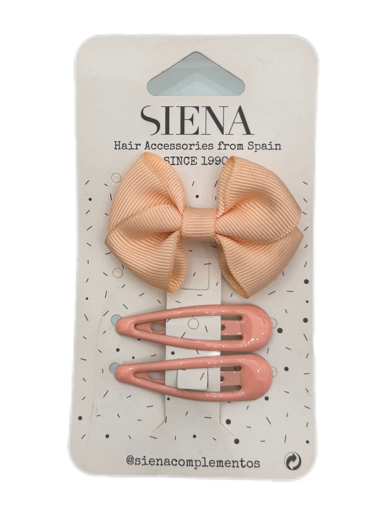 Set mollette bimba con fiocco Siena