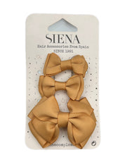 Set mollette bimba con fiocco tre grandezze Siena