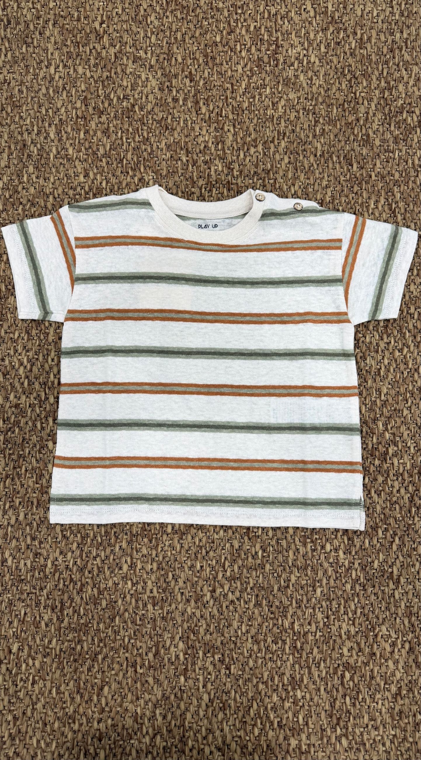 T-shirt bambino a righe Play Up