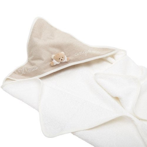 Accappatoio bimbi con cappuccio orsetto Nanan