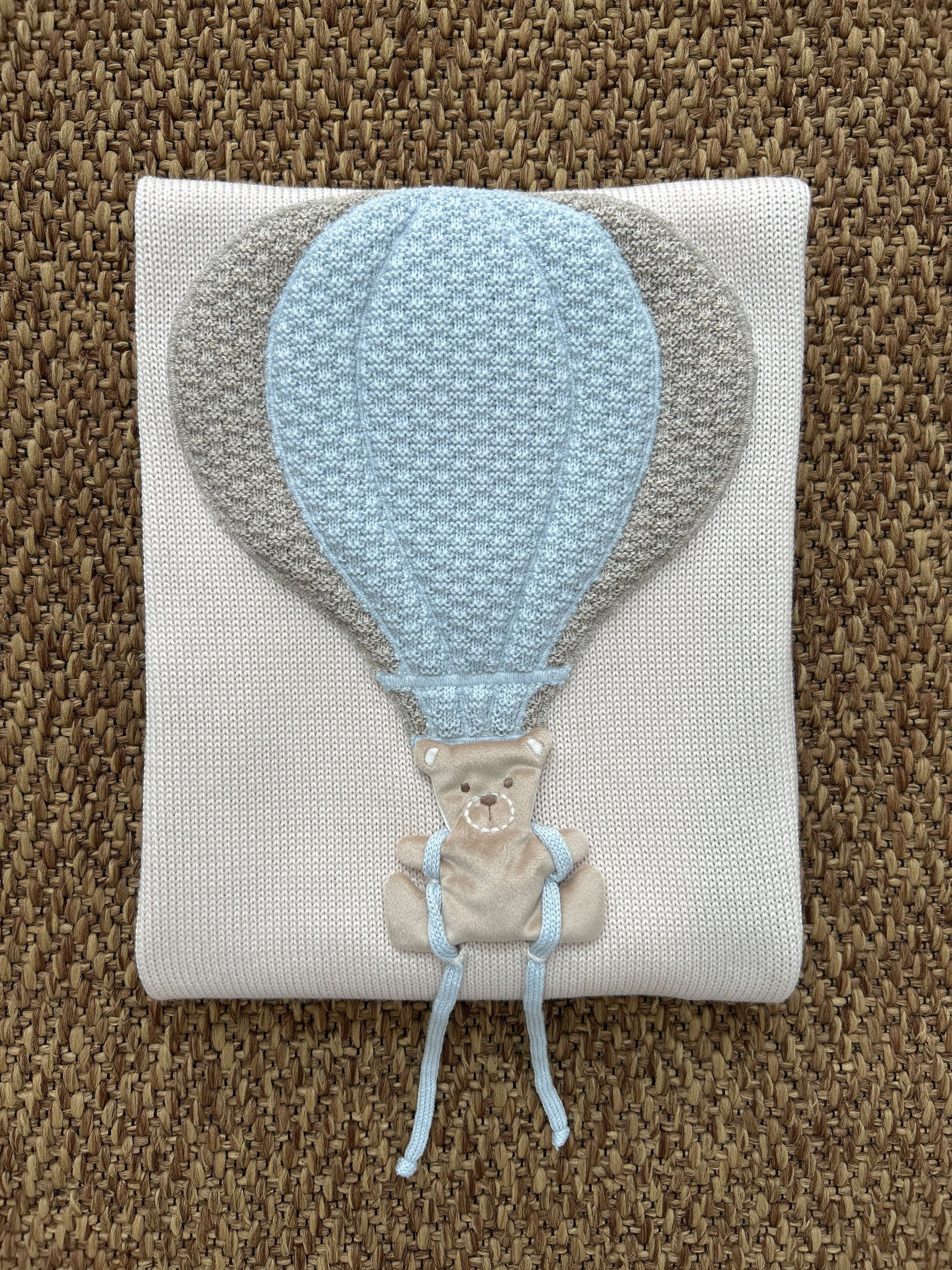 Scialle neonati mongolfiera Marlù