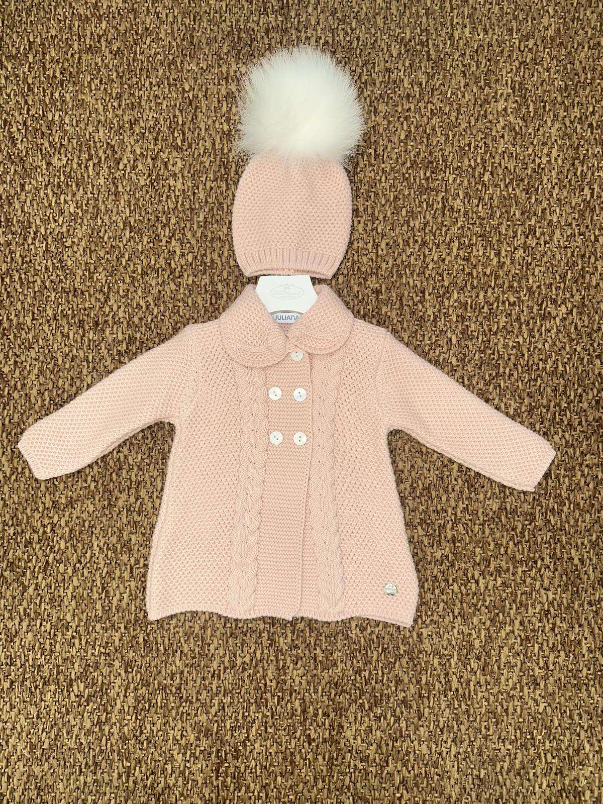 Cappotto bambina in lana con cappellino Juliana